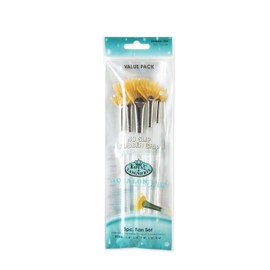 Royal and Langnickel Aqualon Wisp Fan Brush Set (Pack of 5)