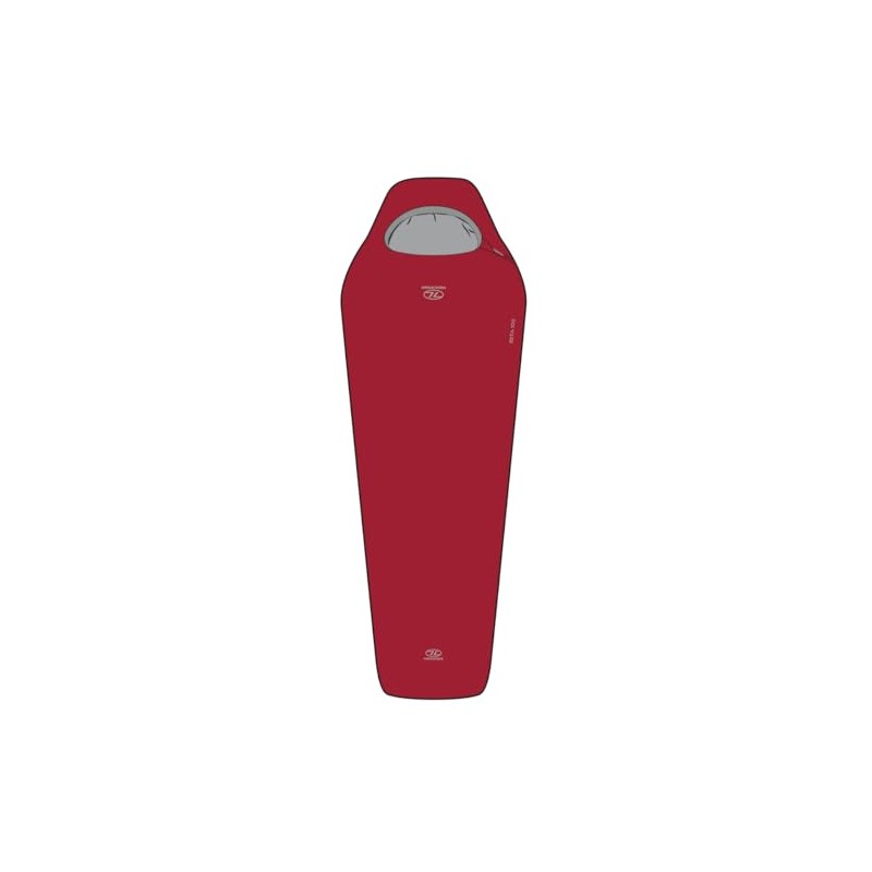 Highlander Mumienschlafsack Zeta 100 Scarlet Red 10°C - Rot