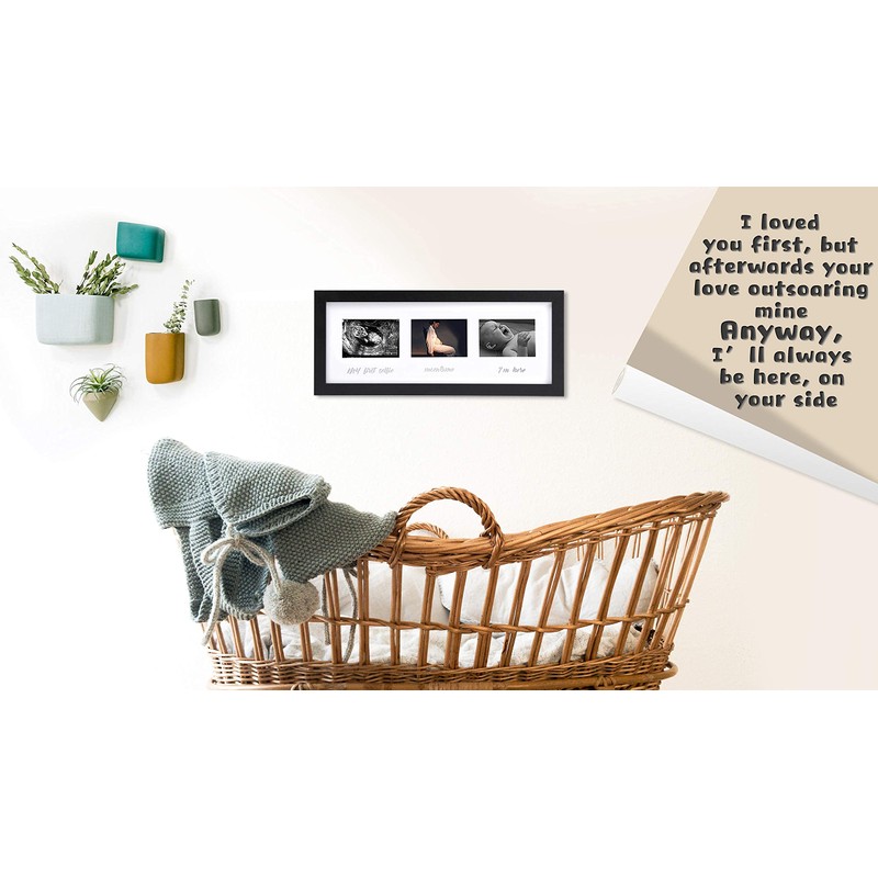 IHEIPYE Triple Sonogram Pregnancy Frame – Baby Ultrasound Picture Frame