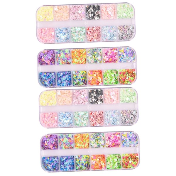 Beavorty Nail Art Confetti Glitter Sequins for Manicure Decoration Ultra