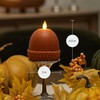 Luminara Flameless Fall Harvest Decor - Acorn Figural LED Candle