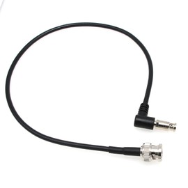 HangTon 6G SDI Video Cable for Blackmagic Video Assist 4K 5 Inch Monitor DJI Lightbridge 2, HD Micro BNC to BNC Male Right Angle High Density 30 cm