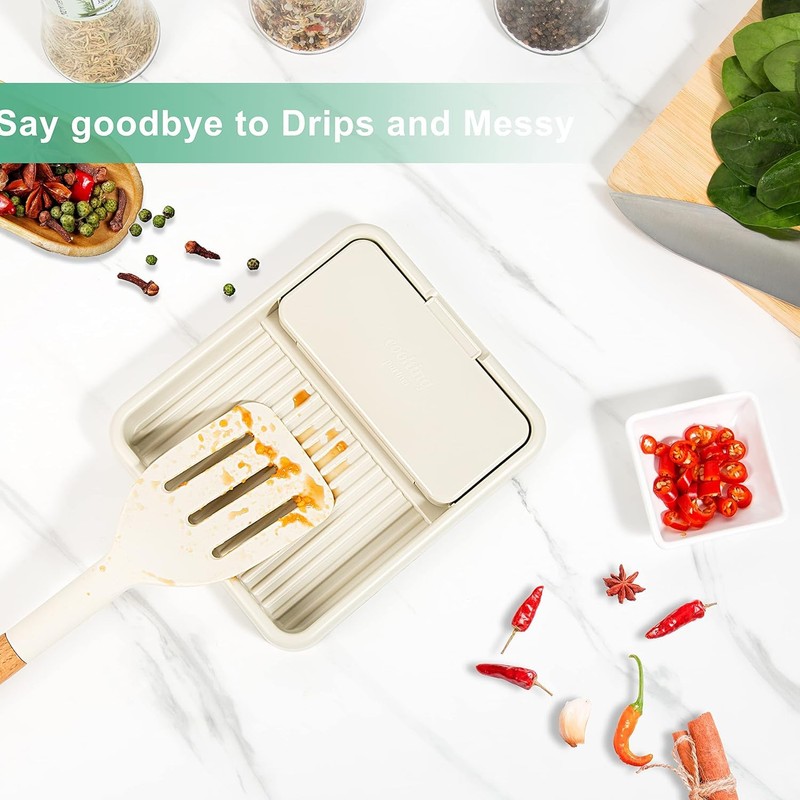 Azttior Pot Lid Holder & Spoon Rest Foldable - Pot