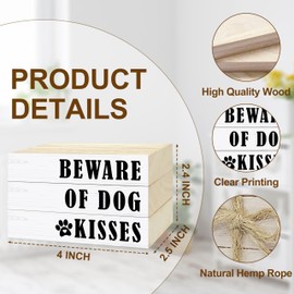 3 Pcs Decorative Books for Home Decor, Mini Faux Books Decoration for Dog Lover, Wooden Books Tiered Tray Decor, Stacked Books for Decorating Dog Home Living Room Bookshelf Fireplace（12）