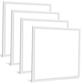 2x2 LED Flat Panel Light 4 Pack, 45W 5800LM 2x2 LED Light Drop Ceiling, 5000K Recessed Edge-Lit Lights 0-10V Dimmable, 100-277V LED Drop Ceiling Lay in for Office Fluorescent Replacement, ETL Listed