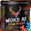 Woke Af Pre Workout Estimulante + Beta Alanina + Citrulina Sabor Sour Power