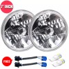CHUSYYRAY Pair 7 inch Round LED Headlights HILo Beam For