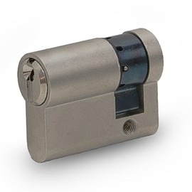 HAFIX® Lock Cylinder Half Cylinder 25/10 mm Different Locking Profile Cylinder for Door Lock Includes 3 Keys Cylinder for More Security