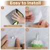 22 Pcs Drill Free Adhesive Wall Hooks, 20 lb Capacity