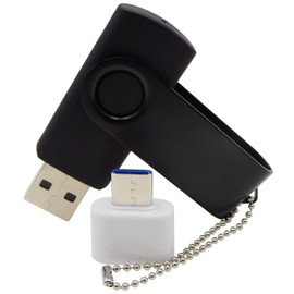 Memoria USB de 512 MB, Memoria USB Tipo C y OTG, Ideal para Estudiantes (Negro)