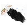 Extensiones Cabello Clip Cortinas Natural Ondulado 6 Pzs