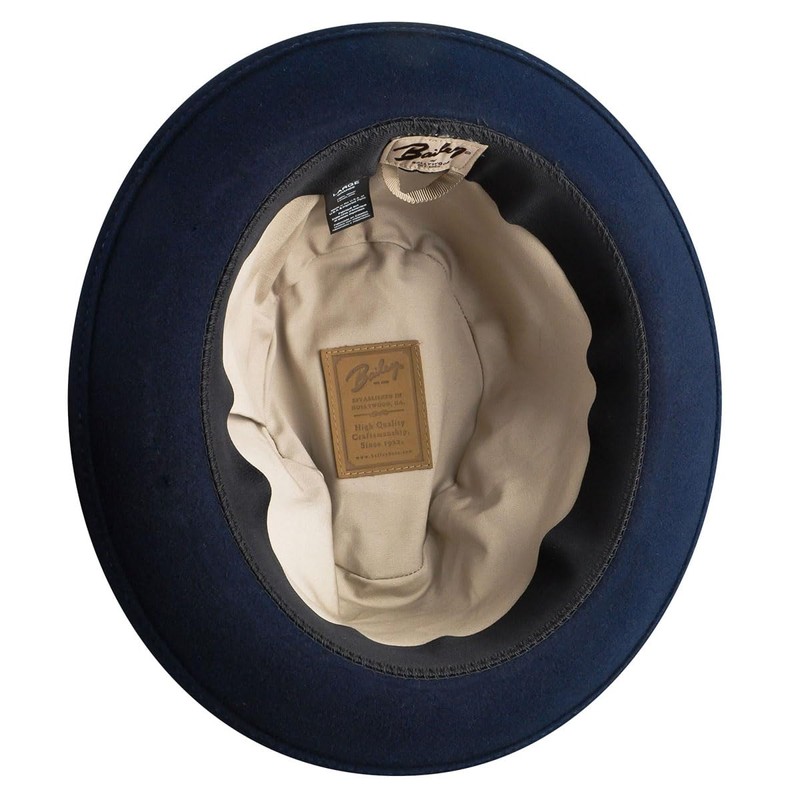 Bailey of Hollywood Perry Fedora Navy, Medium