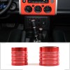 car-king888 Red Alloy Car Central Control Gear Shift Knob Cover