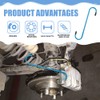 Lyxheth 4PCS Brake Caliper Hanger, Brake Caliper Compression Tool, Brake