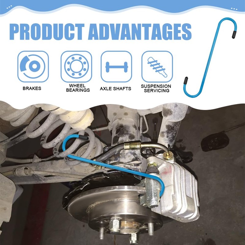 Lyxheth 4PCS Brake Caliper Hanger, Brake Caliper Compression Tool, Brake