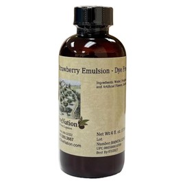 OliveNation Strawberry Emulsion - Dye Free - Strawberry Baking Emulsion with No Added Color for Concentrated Berry Flavor & Aroma In Baked Goods, Frosting, Beverages, Fillings, Ice Cream (16.00oz)