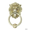 Esplanade StonKraft Brass Lion Sculpted Door Knocker Gate/Door Accessories -