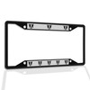 Fastasticdeals Metal Insert License Plate Frame Boston Terrier Silly Face