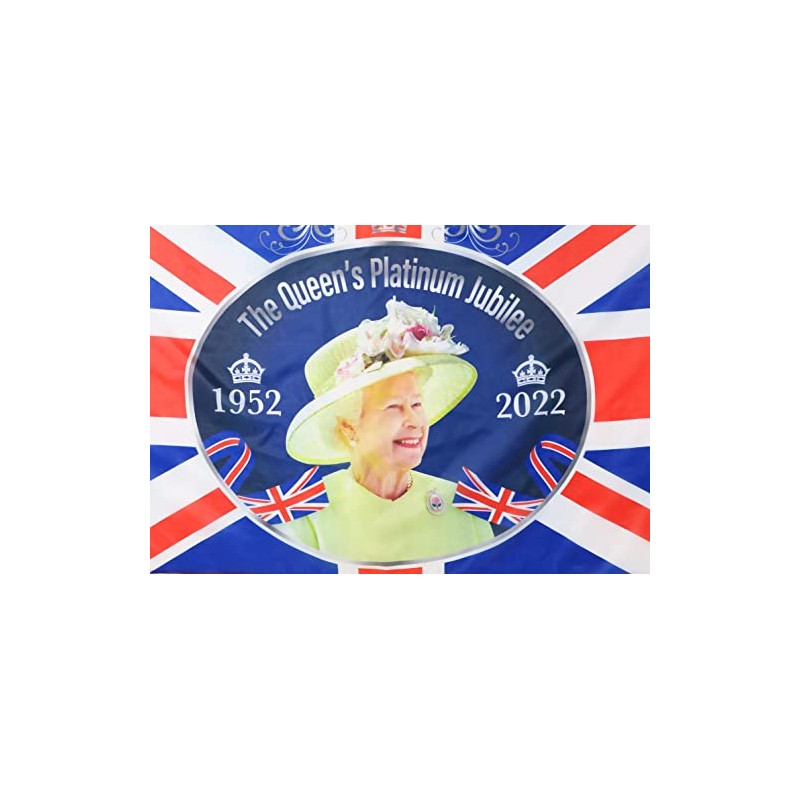 Toyland® 5ft x 3ft (150cm x 91cm) Queens Platinum Jubilee