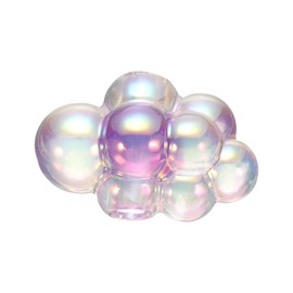 CoCud Bubble Clusters for Miniature Dollhouse Bathtub, 1:16 Scale Acrylic Matte Purple Bubbles - (Applications: for DIY Craft, Fairy Beach Decor), 1-Piece