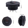 weideer 12V Round Rocker Switch with Shell Red LED Light