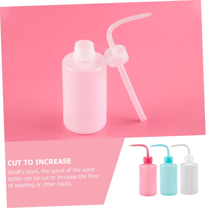 CHILDWEET 6pcs Pink Lash Water Bottle Squeeze for Eyelash Cleaning