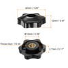 HARFINGTON 12pcs Star Knobs 1/4-20 Female Thread 1.26" (32mm) 6-Point