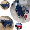 Geyecete Dog Zip Up Dog Raincoat, Rain/Water Resistant, Dog Raincoat
