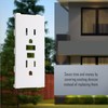 TayMac A54W Allure Nonmetallic Wallplate with Different GFCI Insert, White