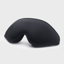 3D rebound memory foam blackout eye mask sleep blindfold black 2ea