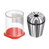 sourcing map ER32 Collet 8 mm Chuck 65Mn Steel for