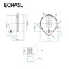 ECHASL 802360JA Zone Valve Motor Replacement, Fits Honeywell V8043/V8044 Solenoid,