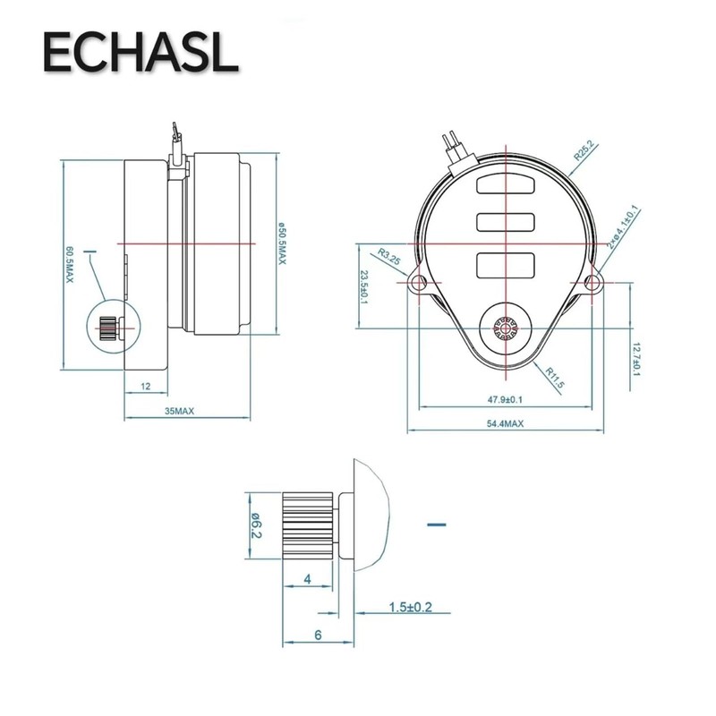 ECHASL 802360JA Zone Valve Motor Replacement, Fits Honeywell V8043/V8044 Solenoid,