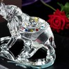 London Boutique Decorative Crystal Glass Animal Elephant Ornament Figurines Giftware
