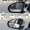 Blilo 2PCS Rear View Mirror Rain Eyebrows, Waterproof PVC Auto