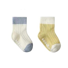 Key Entrance Socks for Babies, Children, Breathable, Soft, Present, Spring, Summer, Autumn, Winter, Boys and Girls, Set of 4 Pairs, a