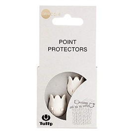 Tulip Tulip Knitting Supplies "amicolle Knitting Needle Cap (Large), 2 Pieces, White, AC-048"