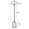 UK Light Lamp Pendant Fitting Ceiling Lighting E27 Suspension Set