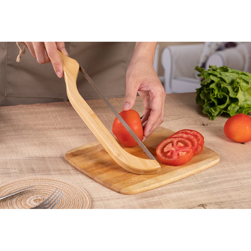 Recsrdce Bread Knive-15.6-inch Serrated Bread Knife - Bow Design -