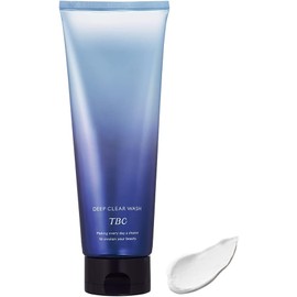  TBC Deep Clear Wash, 7.8 oz (220 g), Mineral Clay Facial Cleanser, Deep Cleansing, 15 Second Pack + Foam Face Wash, Carefully Selected Moisturizing Ingredients Formulated