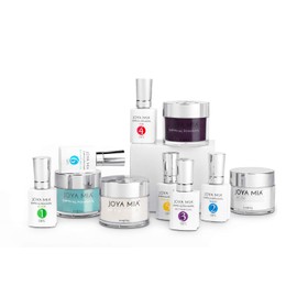 Joya Mia Beautiful Dipping Powder Starter Kit Powders,Top,Base,Activator,Bond,Vitamin Oil,Brush Saver (DPSK-027)