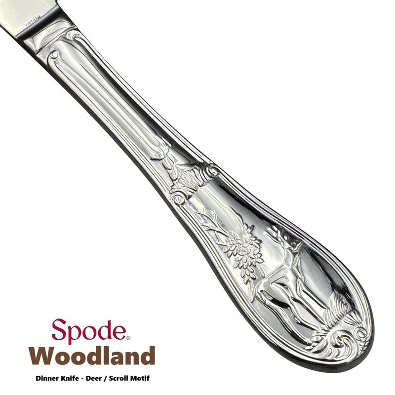 Spode Woodland 18/10 Stainless Steel 5pc. Place Setting (Service for