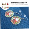 COLLBATH Xmas Dangler Earrings 6 Pack Christmas Ear Jewelry Trendy
