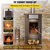VEVOR Chimney Sweep Kit 20FT Length, Chimney Brush Kit with