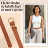 Lukovee 4pcs Cinturón Para Mujer, Ajustable De Piel Con Hebilla