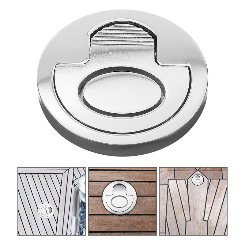 HANABASS Boat Hatch Handle Flush Ring Loft Hatch Lock Boat