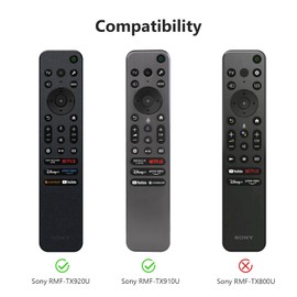 LEFXMOPHY Case for Sony RMF-TX910U / TX920U TV Remote, Silicone Cover Glow in Dark - Lime Green