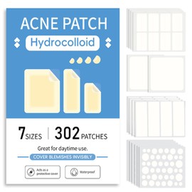 Large Pimple Patches for Face, 7 Sizes Acne Patches, Big Hydrocolloid Bandages for Body, Chin, Forehead, Chest, Back Zit Breakouts, Hydrocolloid Patch