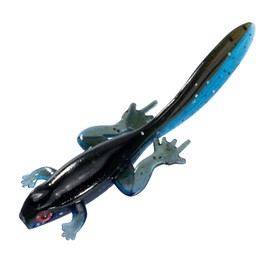 Dr.Fish 6 Pack Soft Plastic Baits, 3.2 Inches Tadpole Swimbaits Bass Crappie Panfish Lures Creature Lizard Bait Shad Bait Drop Shot Bait, Blue