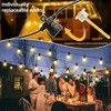 BYIZO LED Outdoor String Lights with 20 Shatterproof Edison Bulbs,